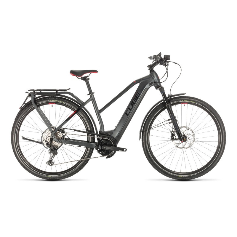 Vélo Electrique 45 km/h Cube Kathmandu Hybrid 45 625 Trapèze Iridium/Rouge 2022 (431402)  (331402)