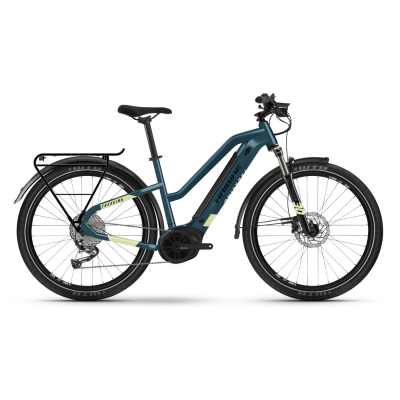 Vélo Electrique Haibike Trekking 5 Mid 500 Trapèze Bleu/Jaune 2022 (451001)  (45100144)