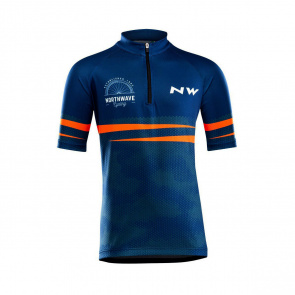 Northwave Northwave Junior Origin Shirt Blauw/Oranje 2021