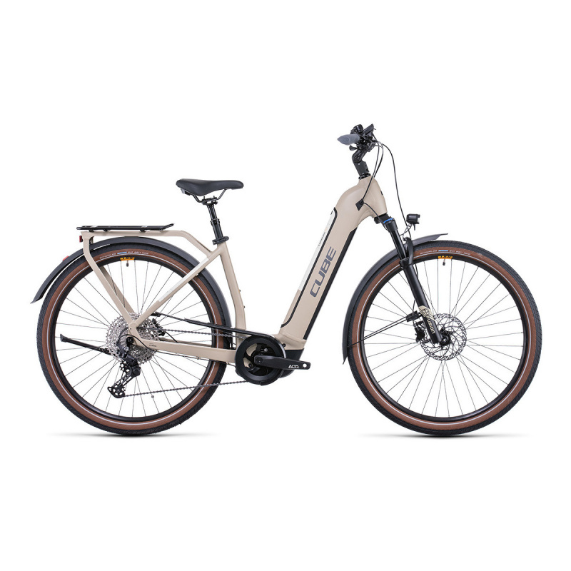 Vélo Electrique Cube Kathmandu Hybrid Pro 625 Easy Entry Désert/Orange 2022 (531212)