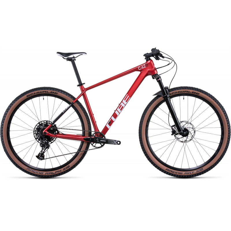 Cube Reaction C:62 ONE 29" MTB Rood/Wit 2022