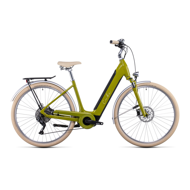 Vélo Electrique Cube Ella Ride Hybrid 500 Easy Entry Avocat/Crème 2022 (532511)