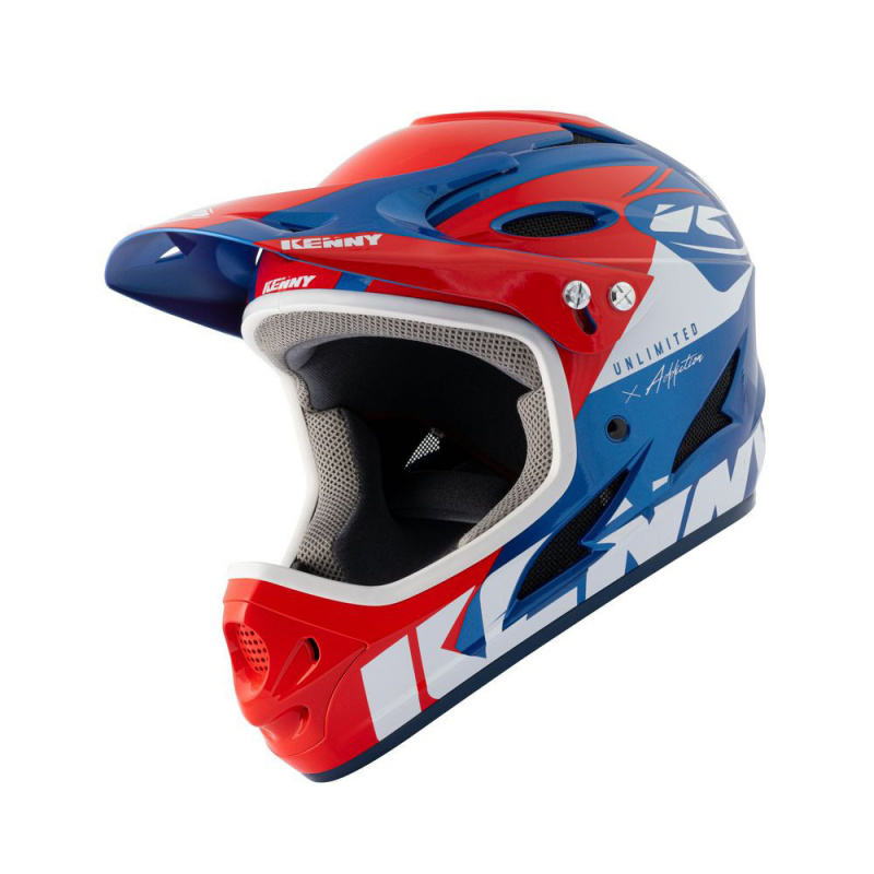 Kenny Down Hill Helm Rood/Blauw 2021