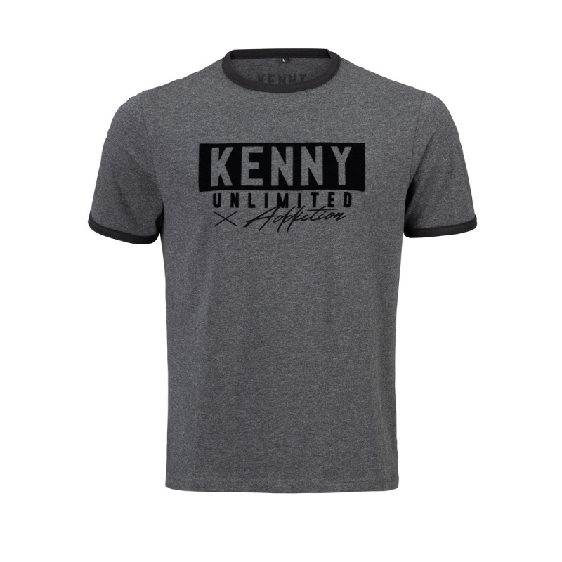 Kenny Label T-Shirt Heather Grijs 2022