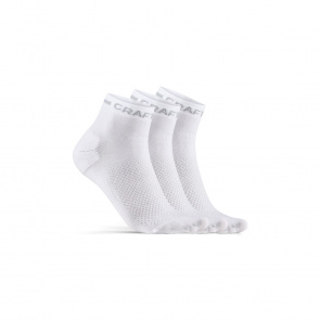 Craft Chaussettes Craft Core Dry Mid 3-pack 2022 (1910637) Blanc (900000)