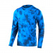 Troy Lee Designs Skyline Shirt met Lange Mouwen Tie Die Blauw 2022