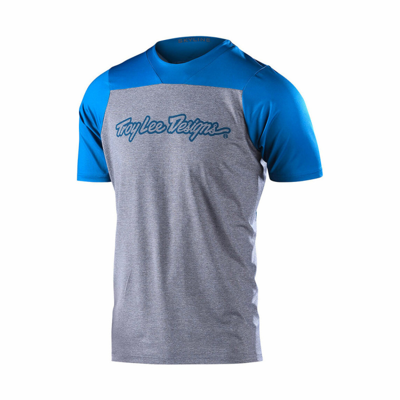 Troy Lee Designs Skyline Signature Shirt Blauw 2022