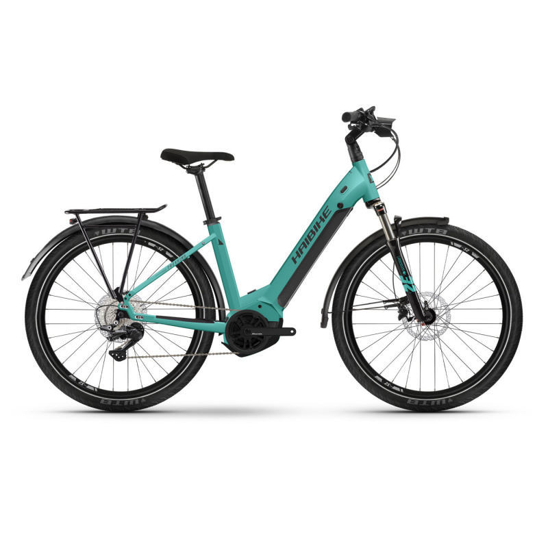 Vélo Electrique Haibike Trekking 7 Low 630 Easy Entry Turquoise 2022 (451132) (45113246)