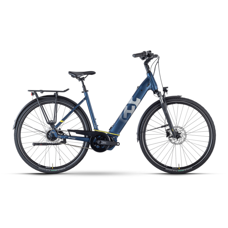 Vélo Electrique Husqvarna Gran City 4 FW 630 Easy Entry Bleu/Jaune 2023  (5000008954)