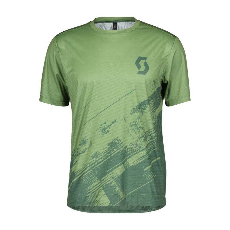 Scott Trail Vertic Shirt met Korte Mouwen 2022 Groen/Groen
