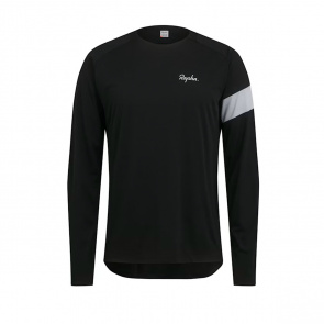 Rapha Rapha Trail Technical T-Shirt met Lange Mouwen Zwart/Lichtgrijs 2023