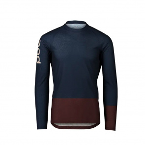 POC POC MTB Pure Shirt met Lange Mouwen Toermalijn Blauw/Axiniet Bruin 2022