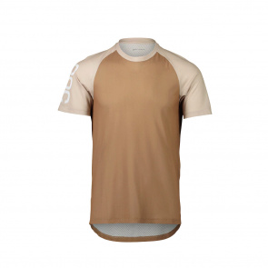 POC POC MTB Pure Tee Shirt met Korte Mouwen Bruin/Beige 2023