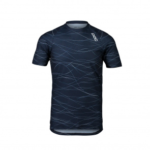 POC POC MTB Pure Tee Shirt met Korte Mouwen Lines Toermalijn Blauw 2022